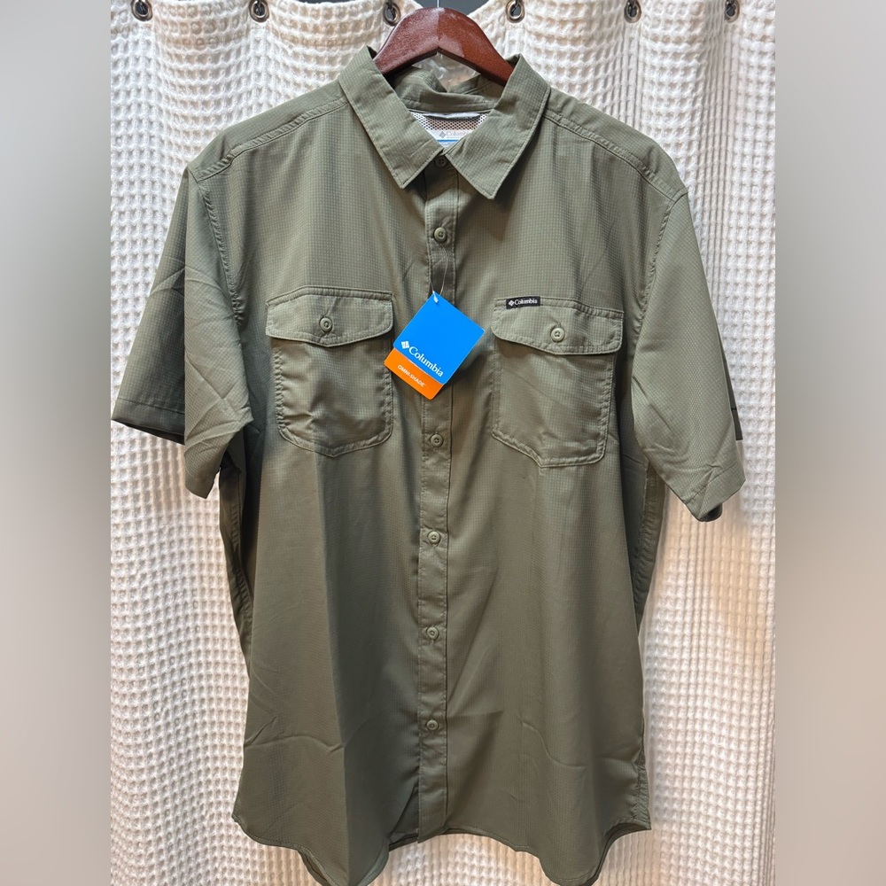 Men's Utilizer II Solid Short Sleeve Shirt Olive Green